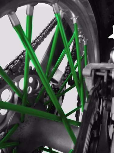 Cubre rayos para motos verde CUB01