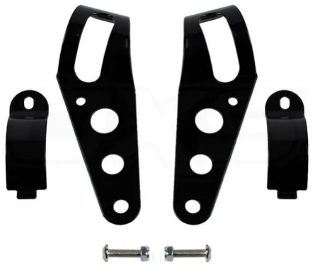 Set de brackets soporte para foco principal de moto chopper cafe racer 1664