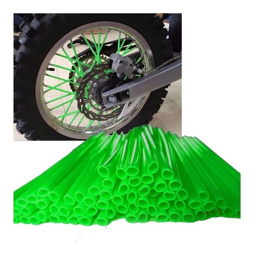 Cubre rayos para motos verde CUB01