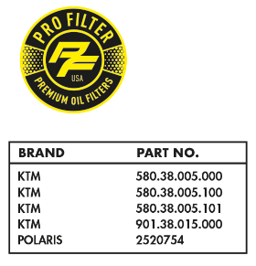 KTM/POLARIS/PULSAR RS2000FI CARTRIDGE  PF-155