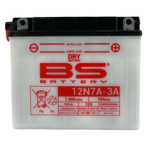 BATERIA BS BATTERY 12N7A-3A DRY (ACIDO PACK)