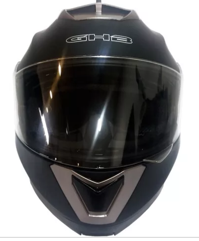 Casco Moto Abatible Ghb 160 Negro Matte