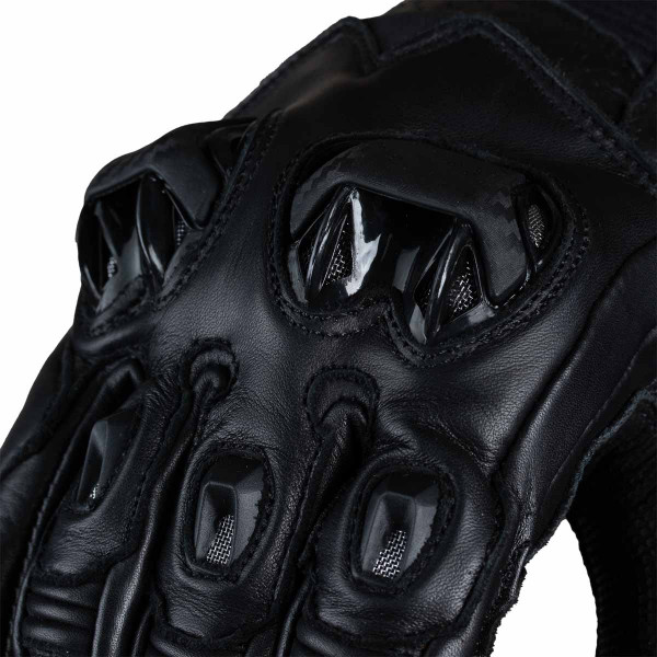 Guantes para moto armad sport carbon cuero touch manga media 2690