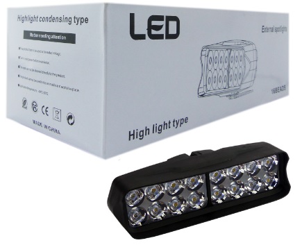 Neblinero Para Moto 16 LED, 12Volt. 115290