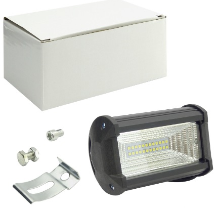 Neblinero 24 LED 48W, 12/24V, Fondo Cromado 10624