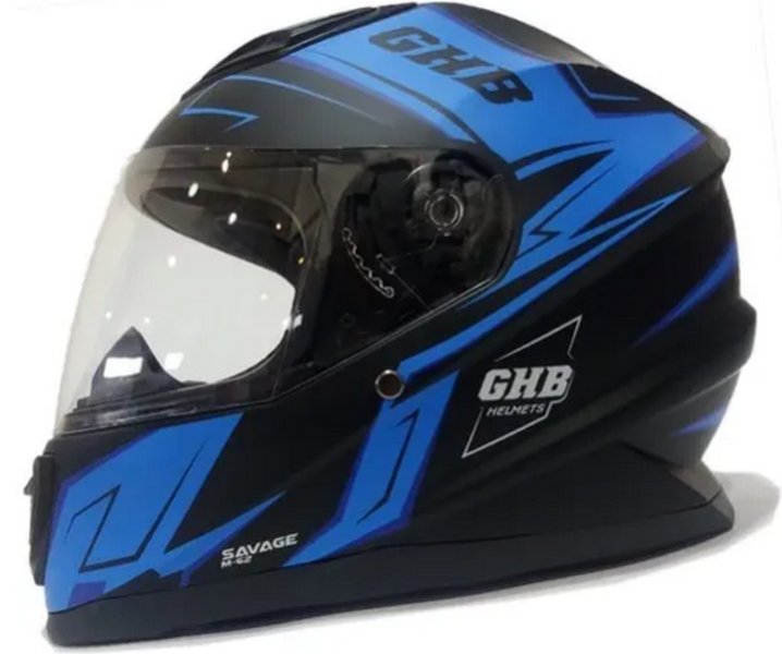 Casco GHB M-62 TUNNEL negro azul matte