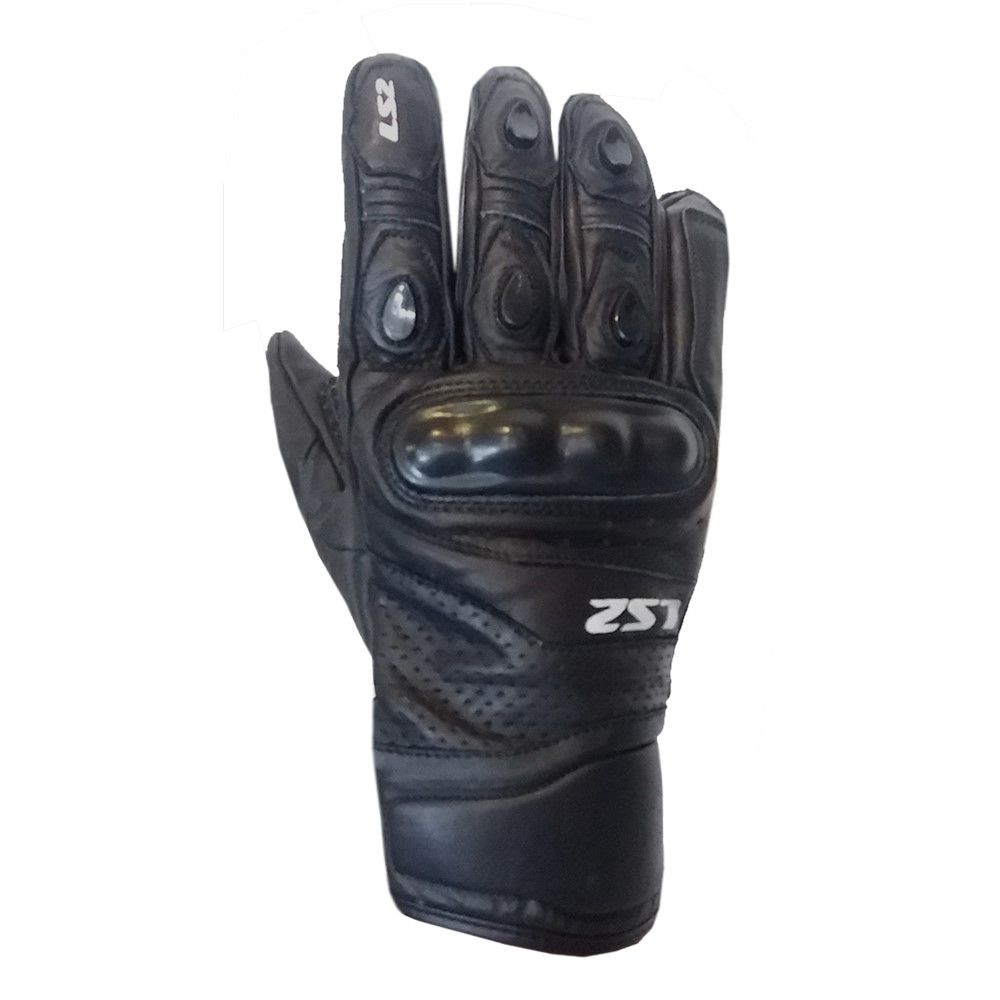 GUANTE LS2 GP DRIVE CUERO NEGRO