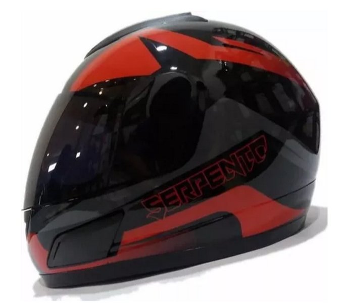 Casco Moto Integral Ghb 626 Snake Negro Rojo