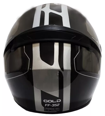 Casco moto LS2 FF352 Gold negro gris plata