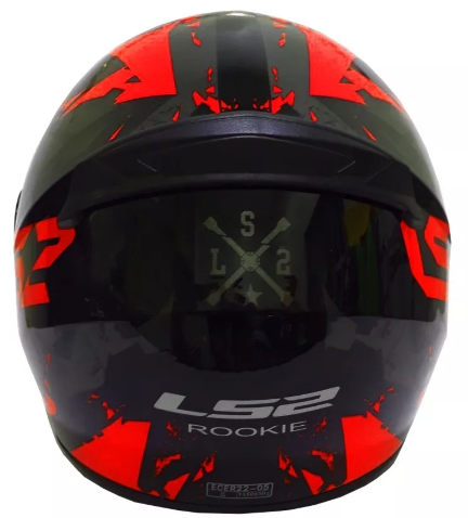 Casco moto LS2 FF352 Palimnesis negro rojo 